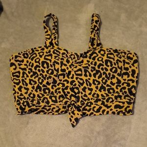 NWT Coral Reef | Wild Leopard Print Swim Tank Top